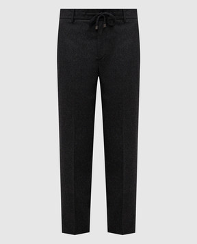 Peserico Gray pants with wool R5479502187