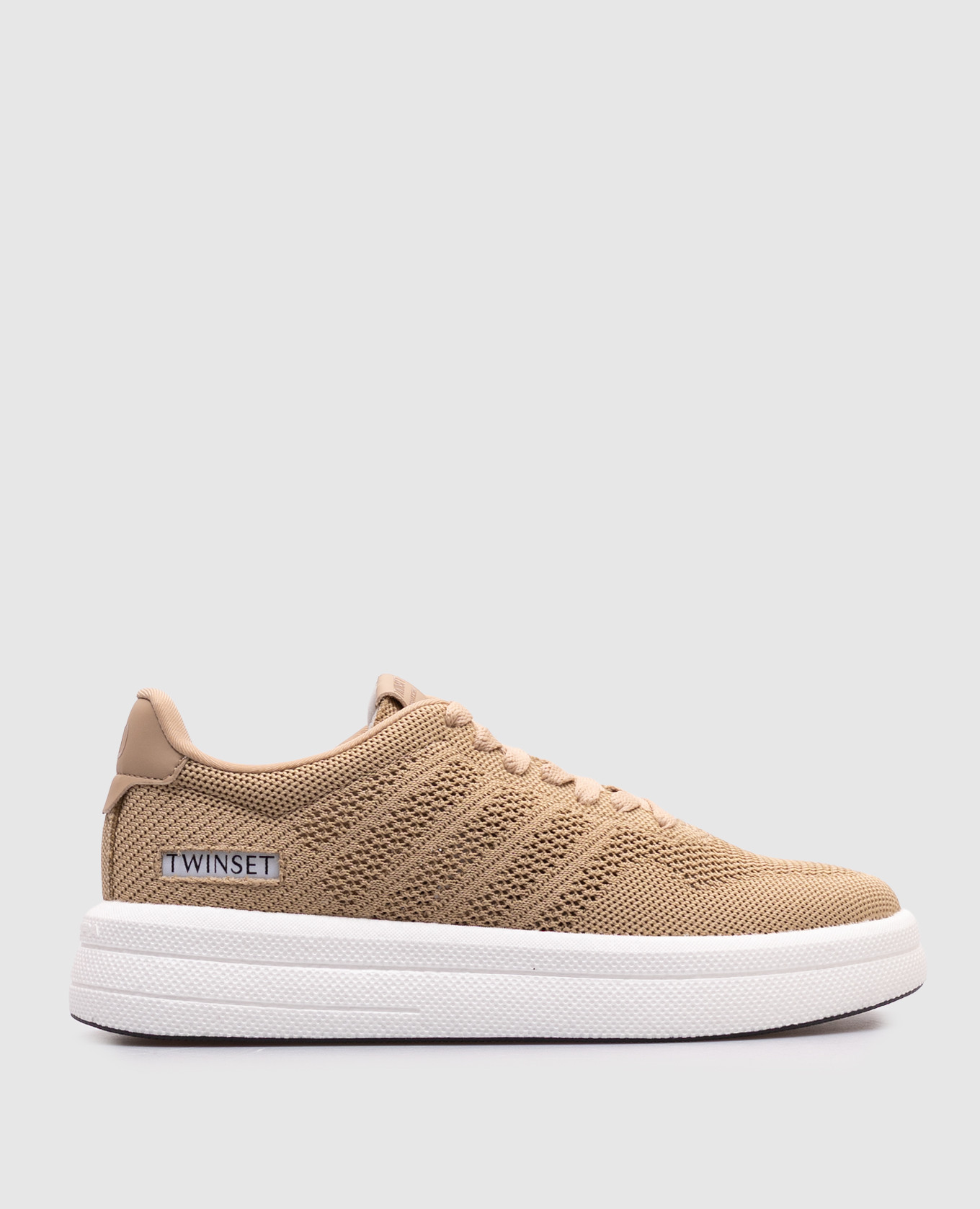 Beige Fessura sneakers Twinset