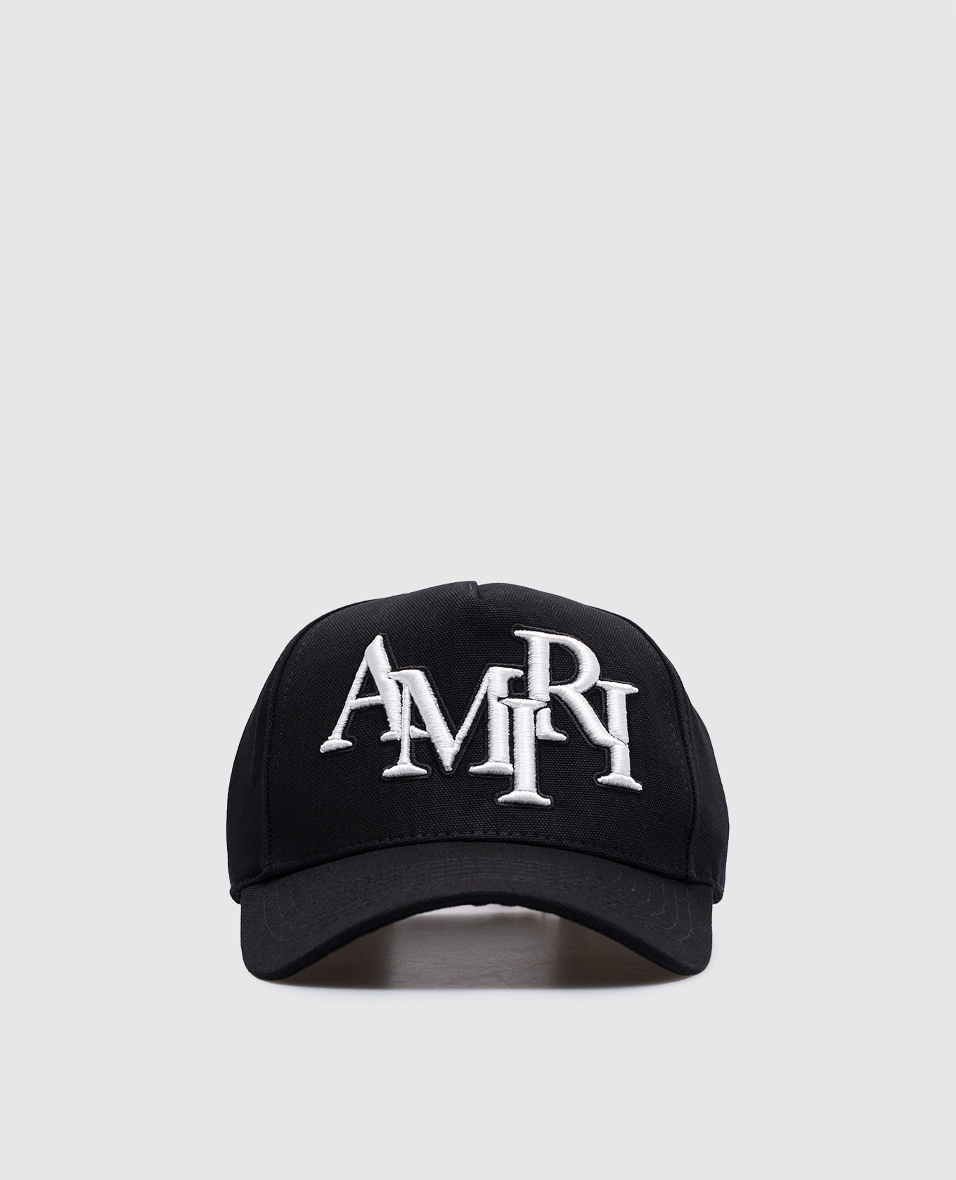 

Black cap with textured logo embroidery AMIRI