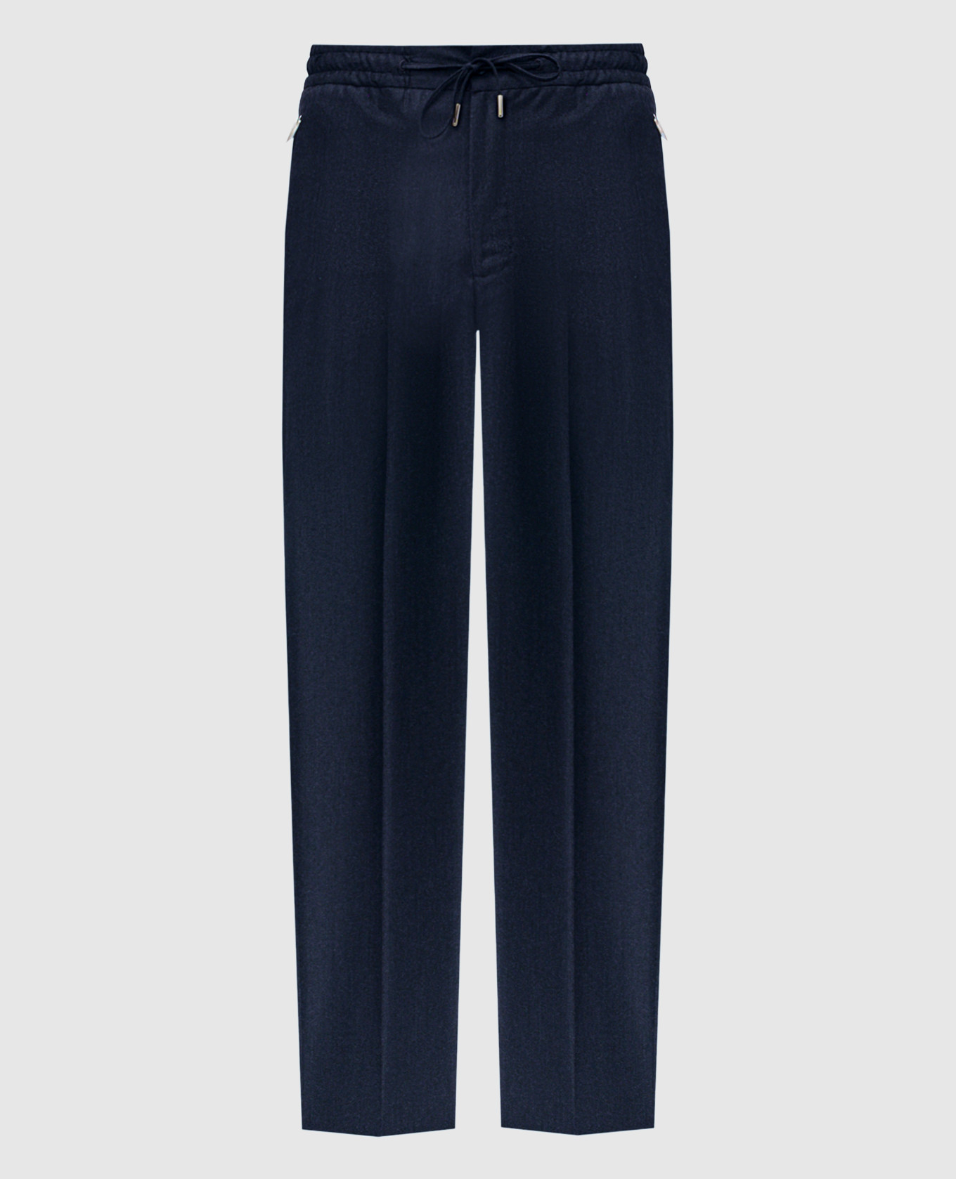 Blue wool and cashmere pants Bertolo Cashmere