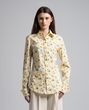Max Mara Sportmax Yellow RIVA shirt in print RIVA