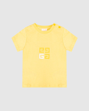 Givenchy Children's yellow T-shirt with logo H30645918