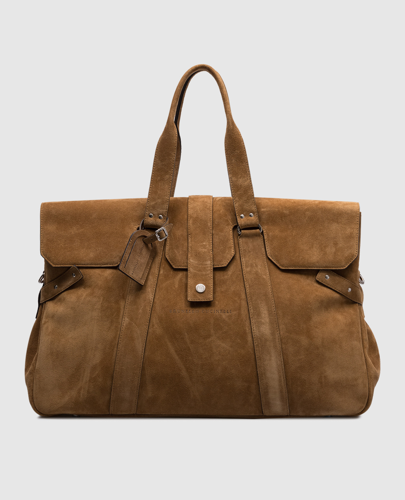 

Beige suede travel bag Brunello Cucinelli