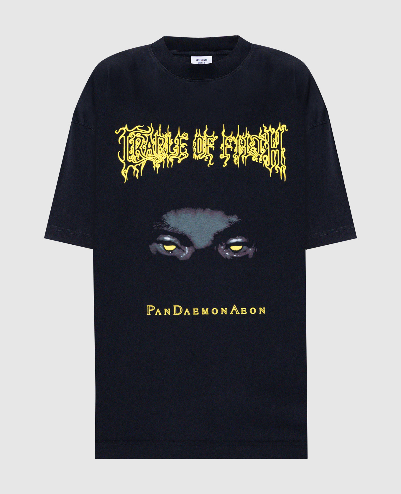 Black T-shirt with print Vetements