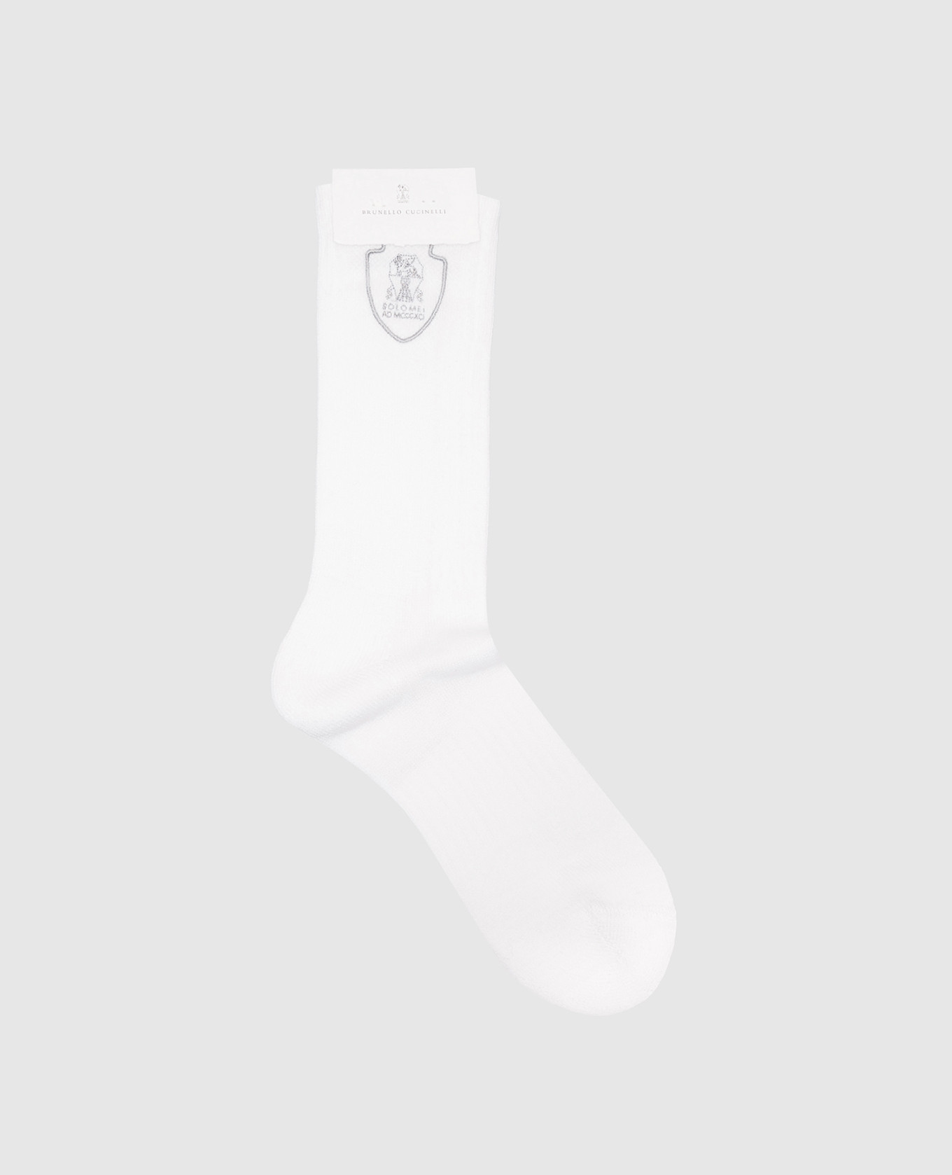 

Children's white socks with logo emblem Brunello Cucinelli
