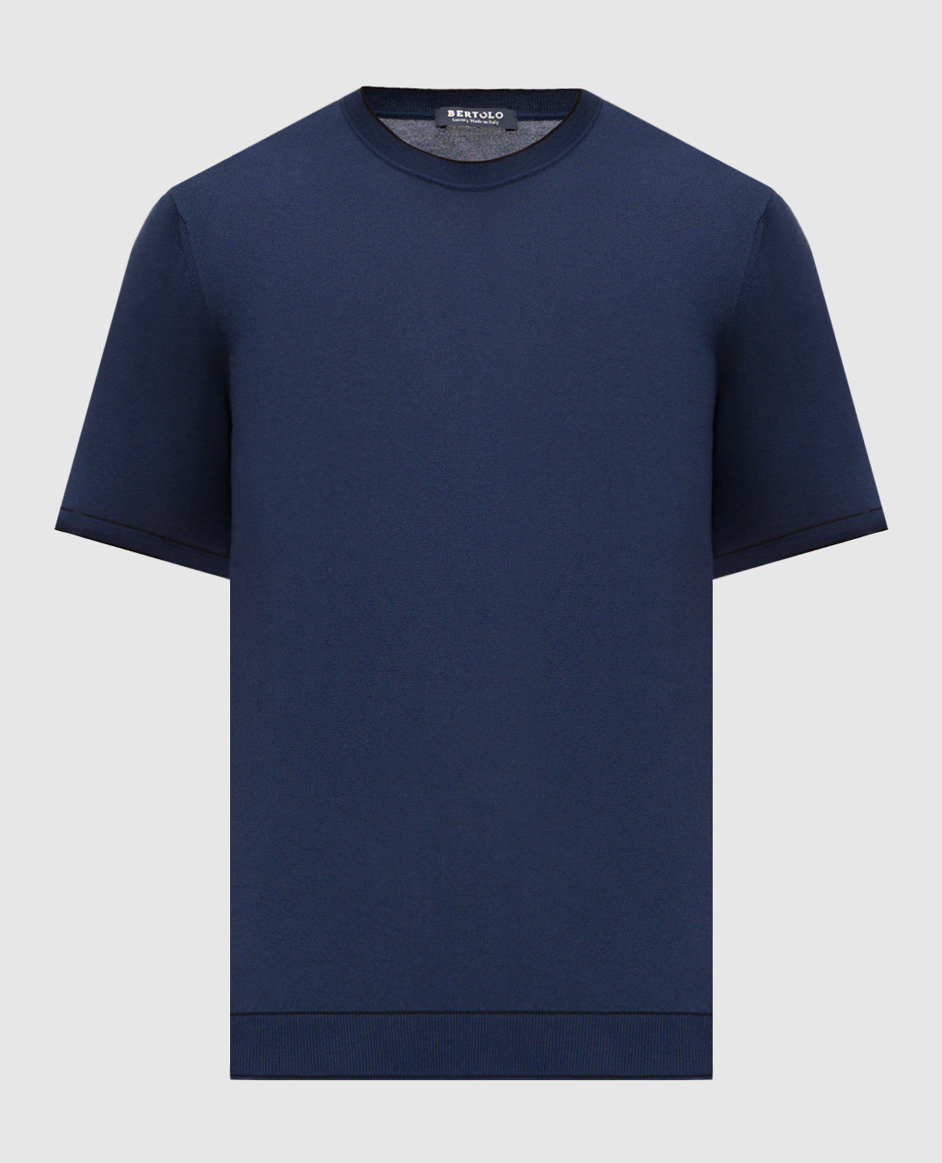 Blue T-shirt Bertolo Cashmere
