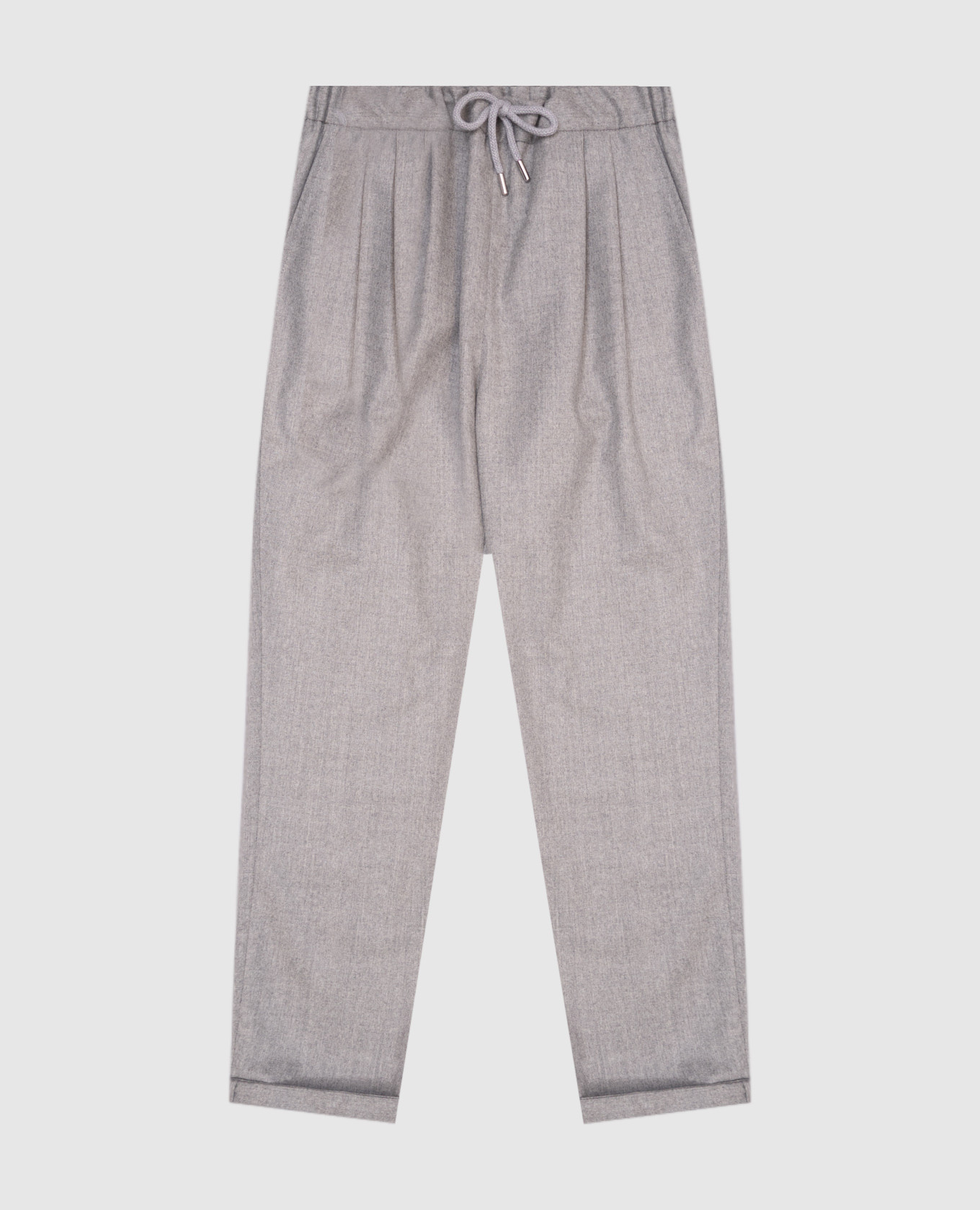 

Children's gray wool pants with lapels Brunello Cucinelli, Grey