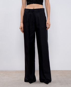 Magda Butrym Black pants made of silk PANTS02119724