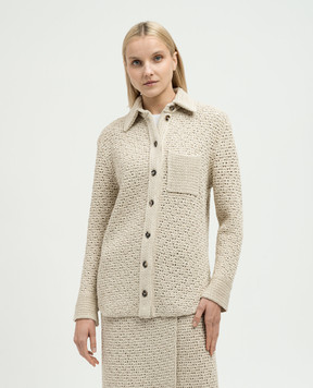 Bottega Veneta Beige openwork shirt 782284V3WM0