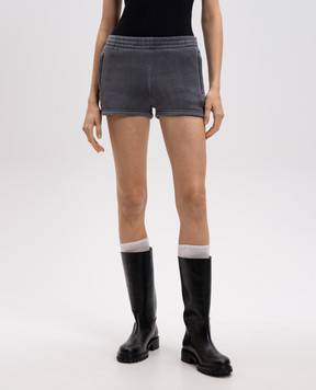 Alexander Wang Grey shorts with logo print 4CC3244404