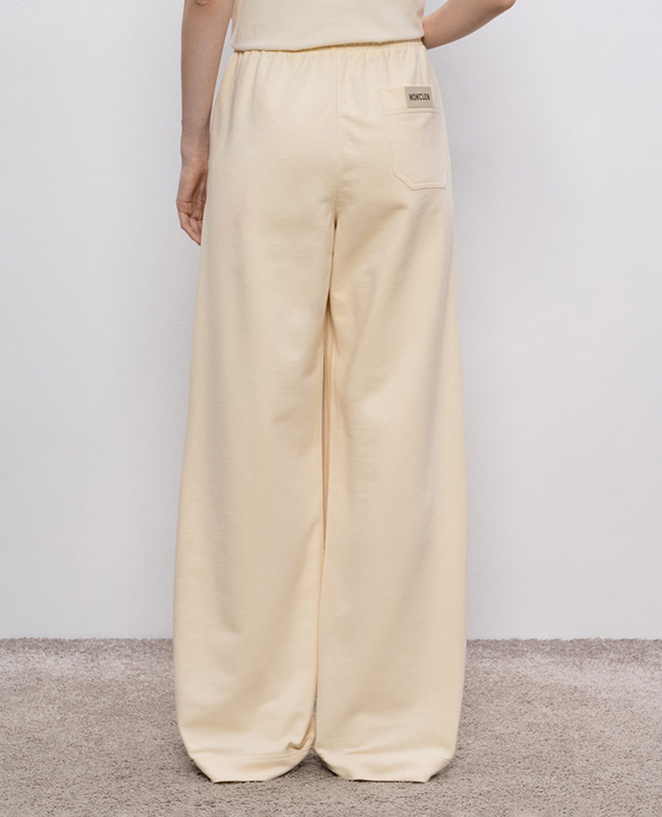 

Beige sweatpants with logo Moncler