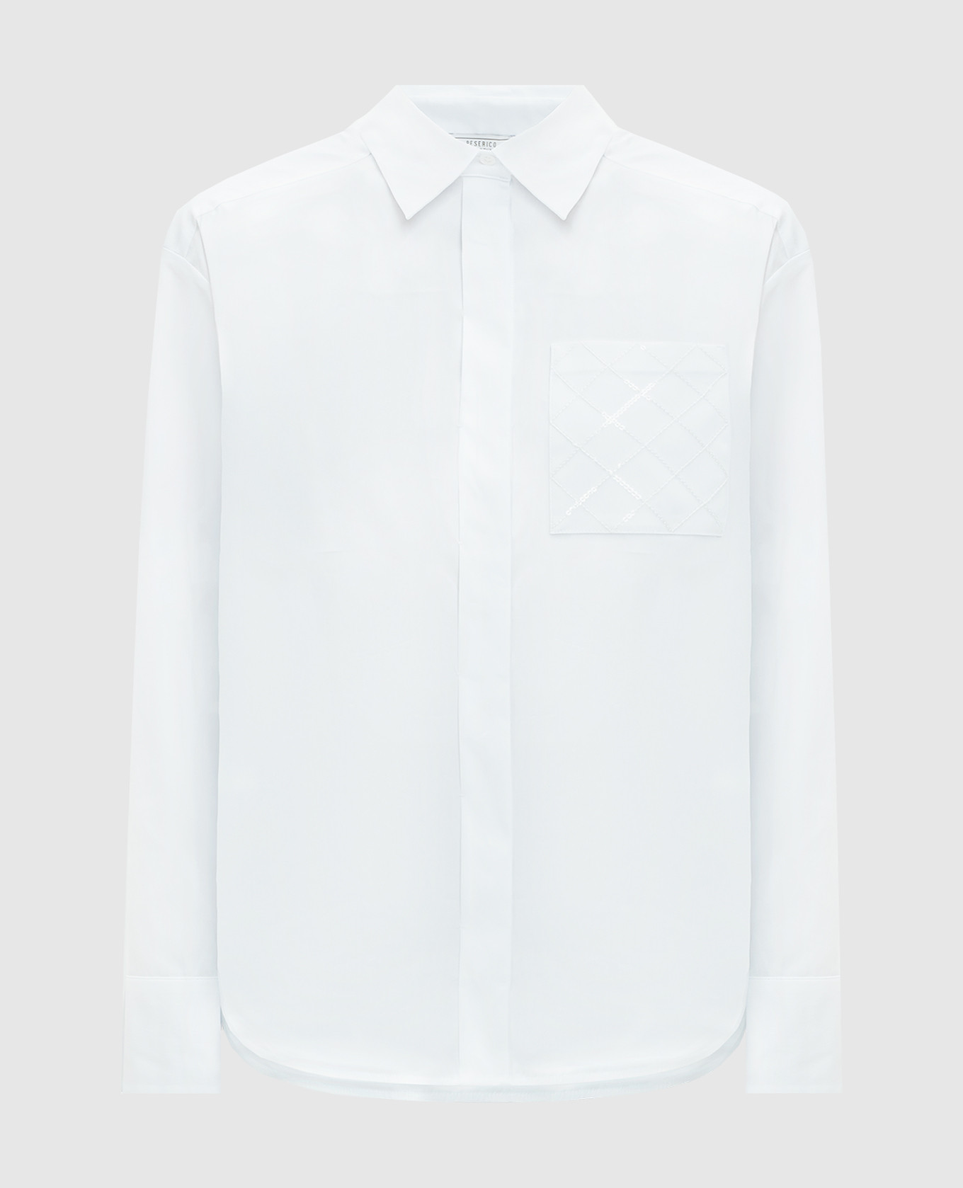 White shirt with sequins peserico