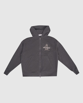 Brunello Cucinelli Children's gray melange sports jacket BN05NE878C