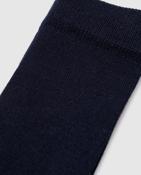 Story Loris Children's blue socks with cashmere, silk and wool 03875H79