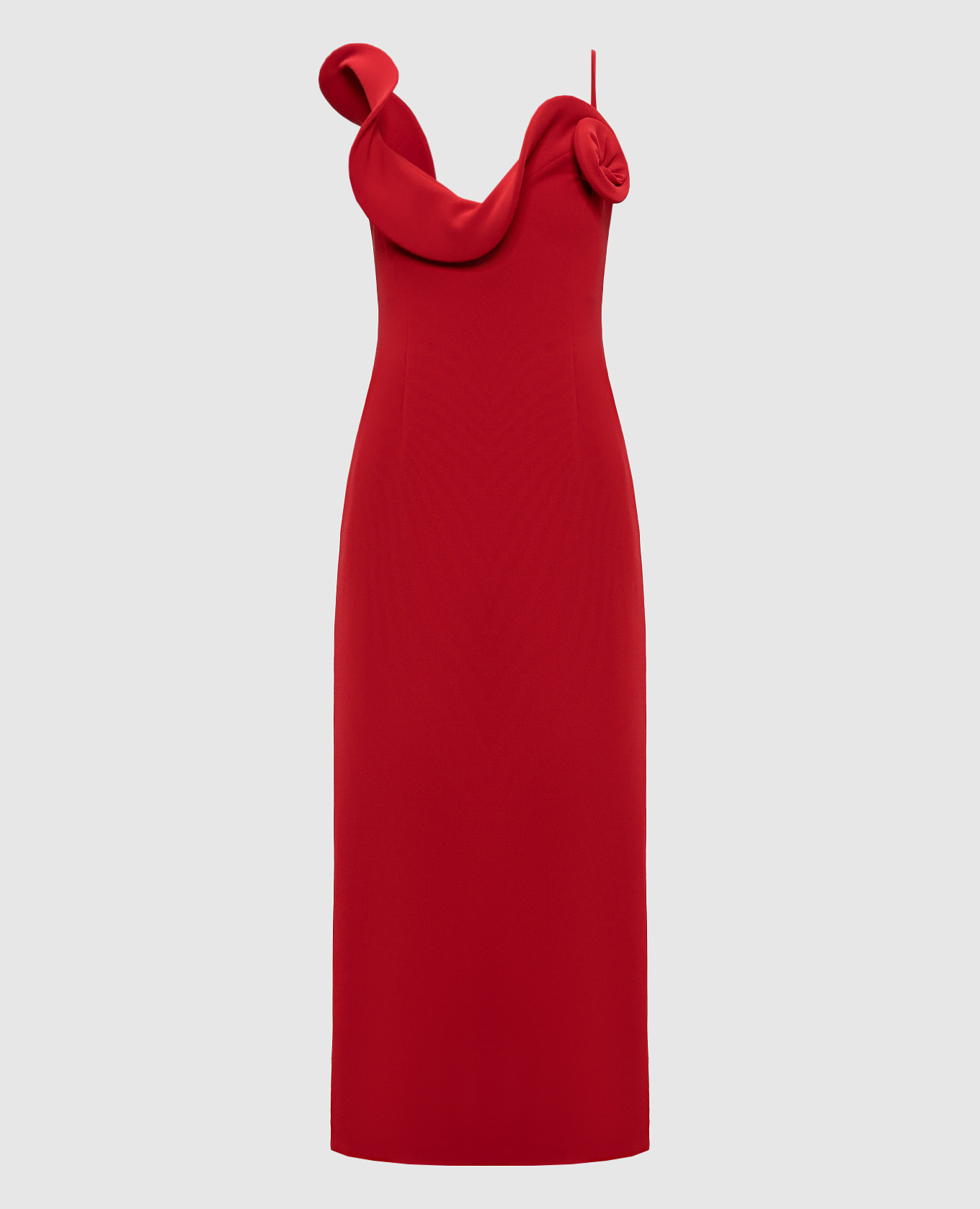 

Red wool midi dress with appliqué Magda Butrym