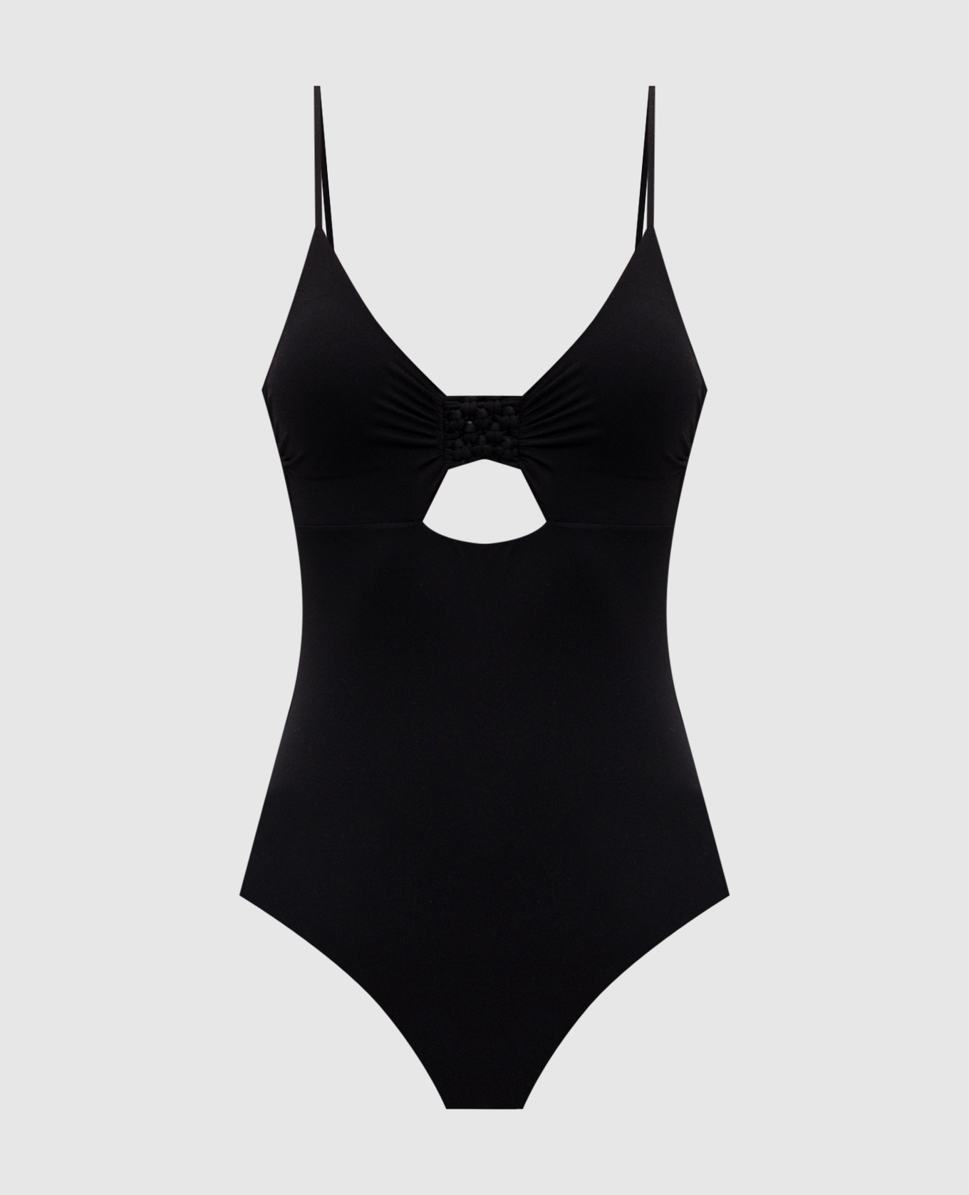 

Black swimsuit with braiding Fisico