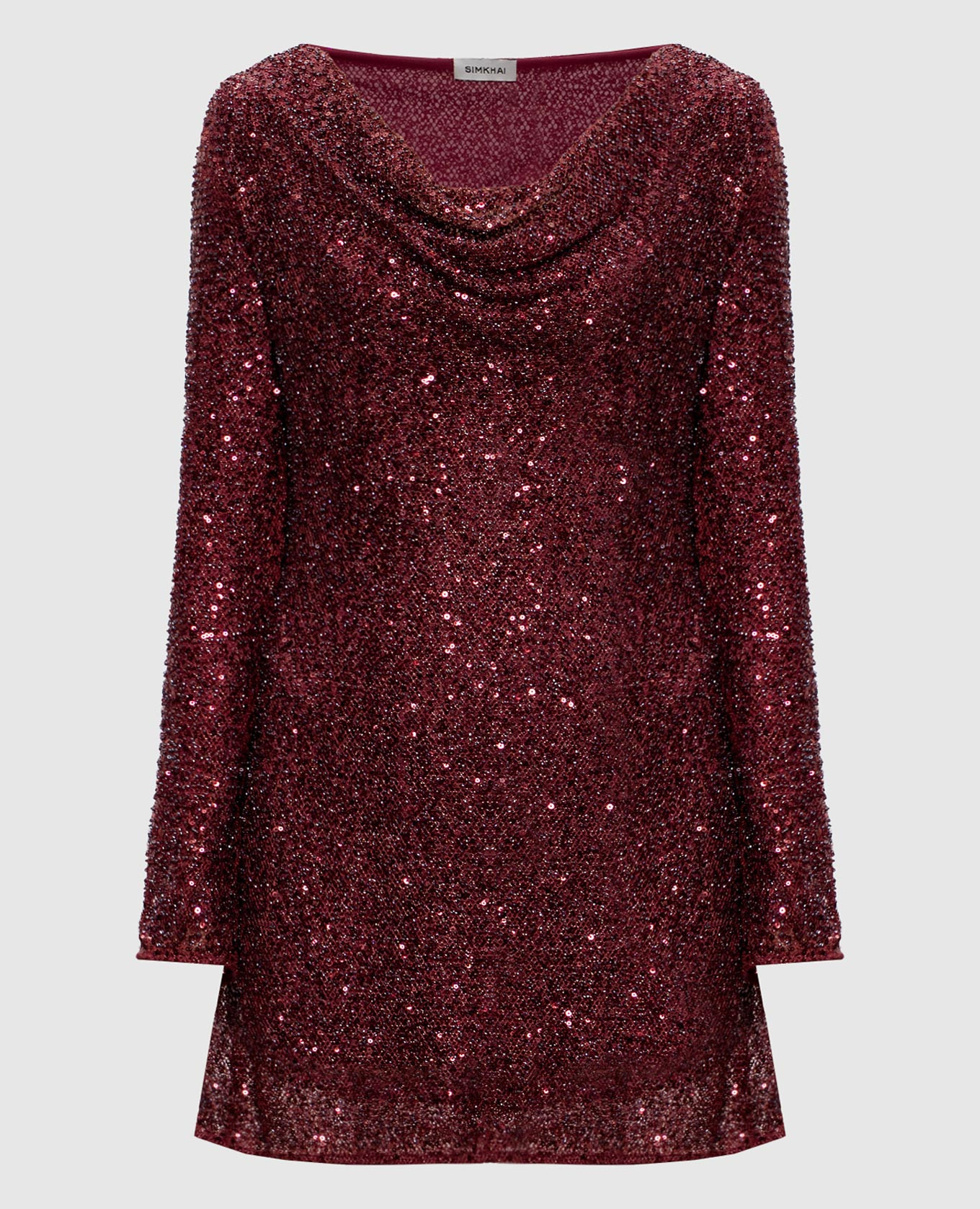 

Burgundy sequin mini dress Simkhai