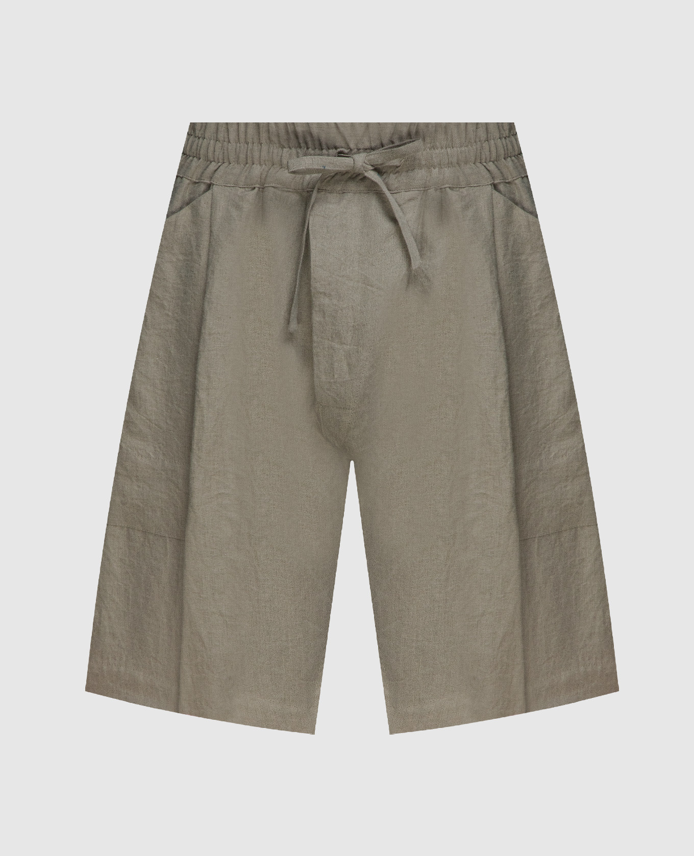Gray linen shorts jan jan van essche