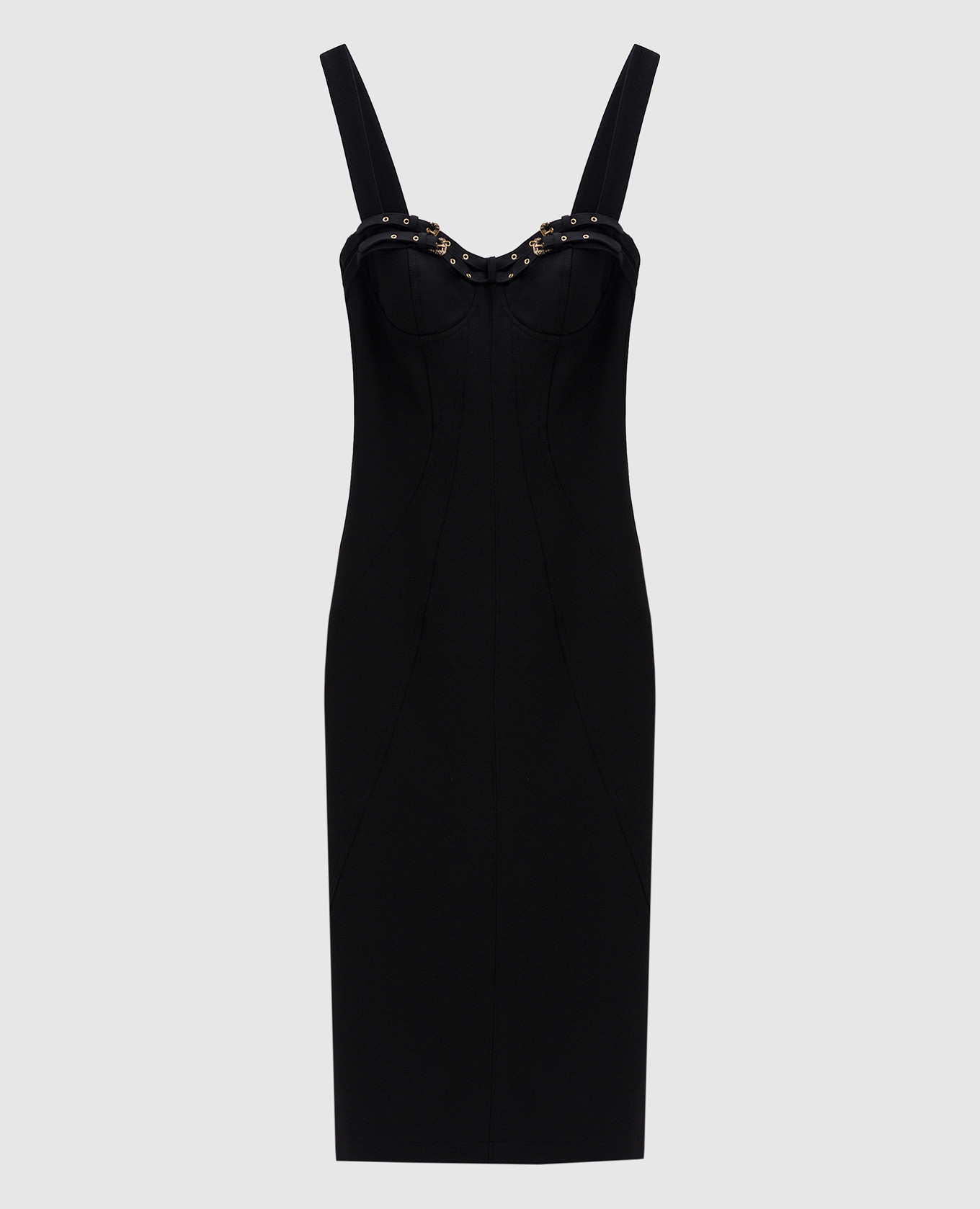 

Black bustier dress in baroque style Versace Jeans Couture