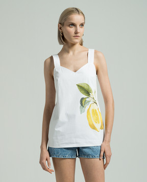 Max Mara Sportmax Ultra white top with print ULTRA