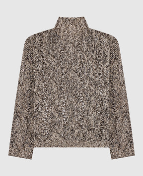 Brunello Cucinelli Beige sweater with wool and cashmere MGR372904