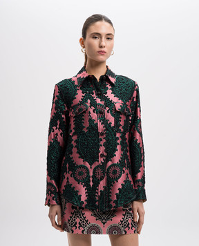 La DoubleJ Pink shirt with textured pattern JAC0112JCQ084OLT01