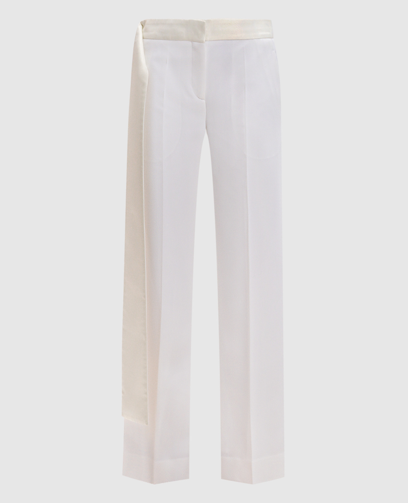 

White flared pants with wool Victoria Beckham