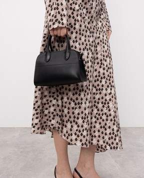 Babe Pay Pls Black leather tote bag 06245