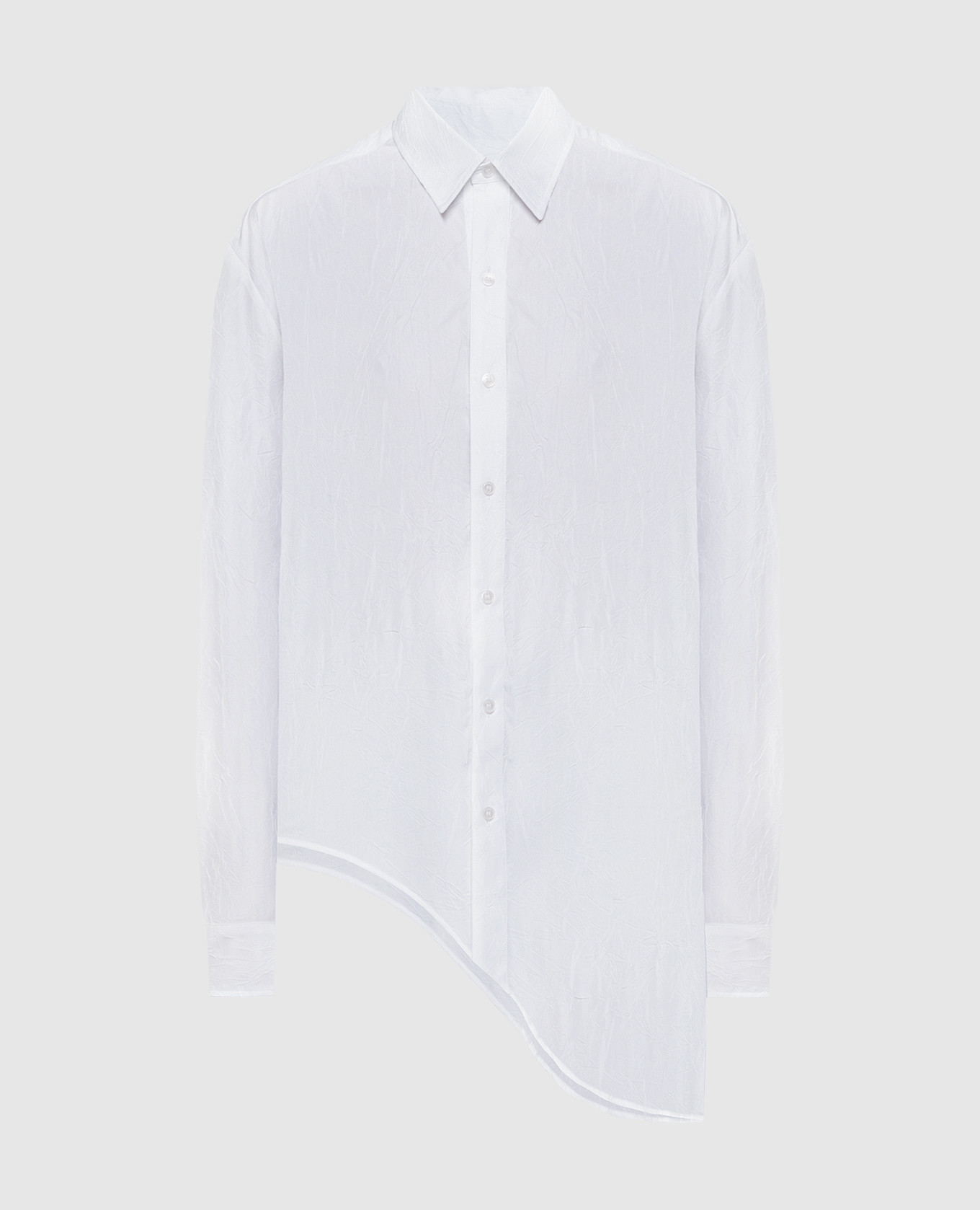 Canotta white shirt with a reaper effect ssheena