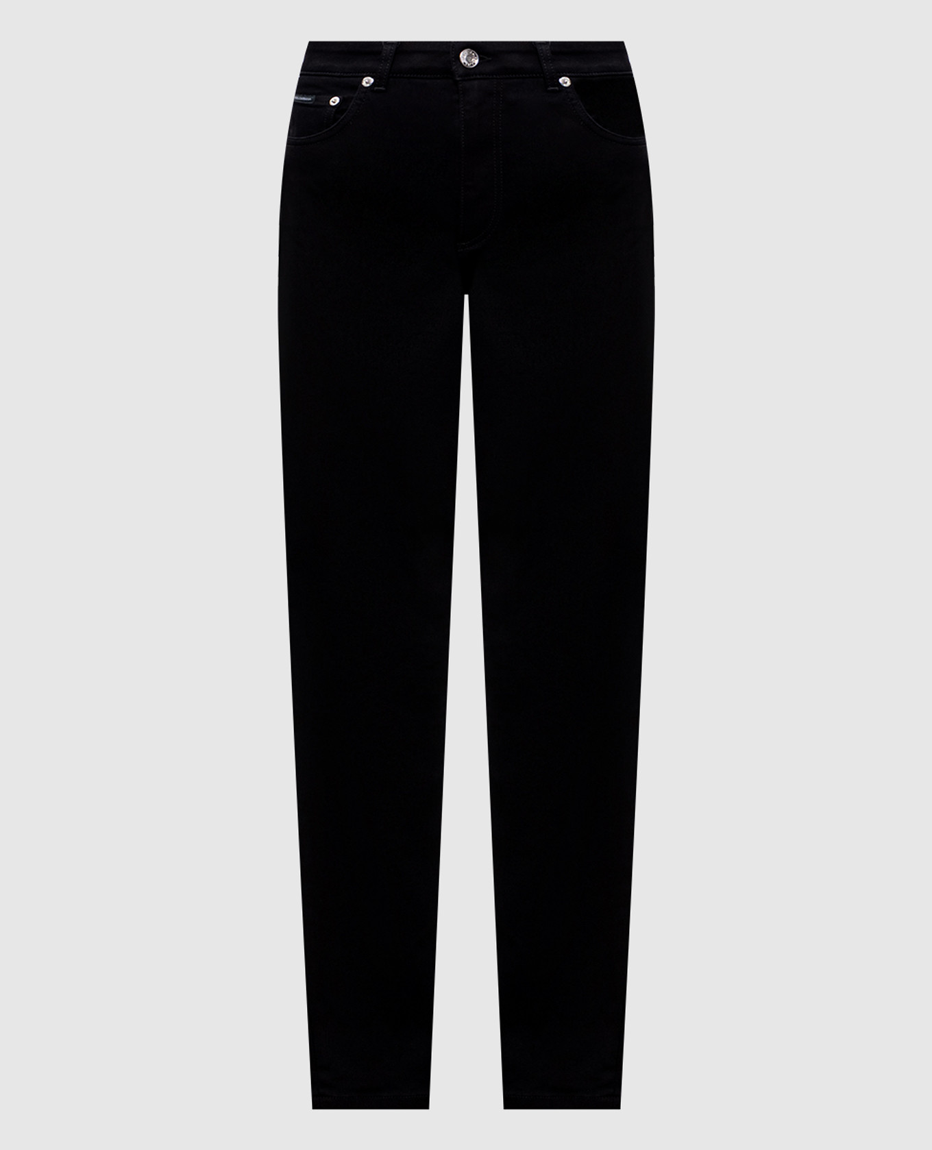 Black pants with logo patch Dolce&Gabbana