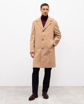 Brett Johnson Beige cashmere coat FW25C84L700CAM