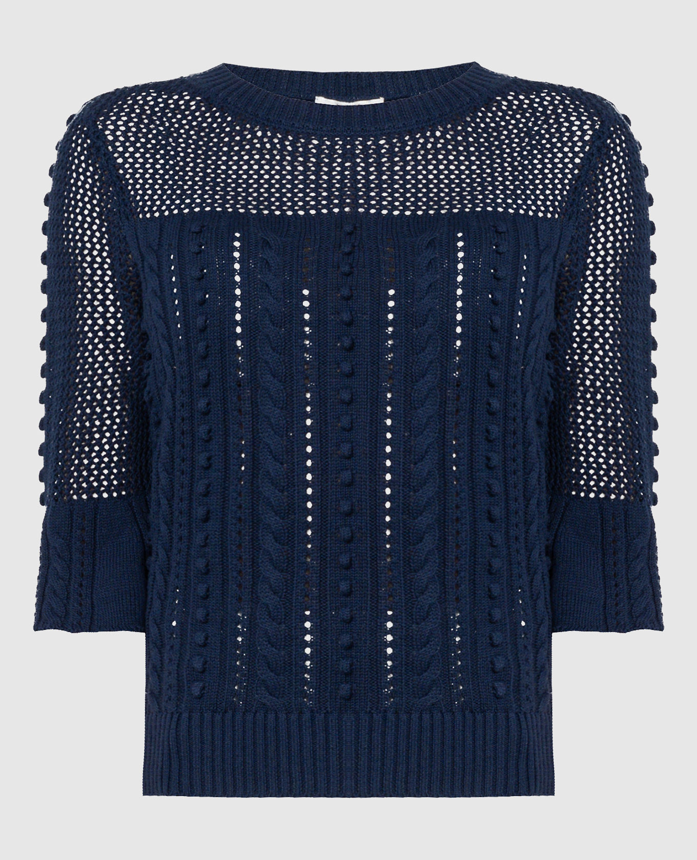 

Blue jumper with a textured pattern Twinset