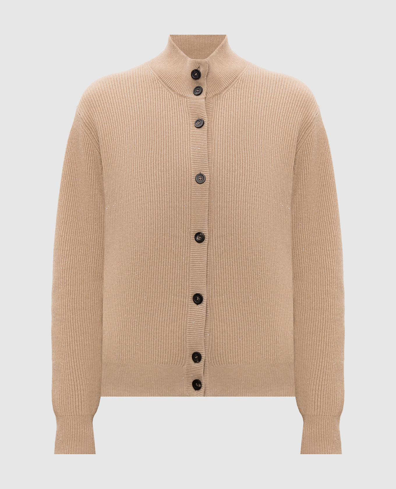 

Beige cardigan with wool, silk and cashmere Peserico