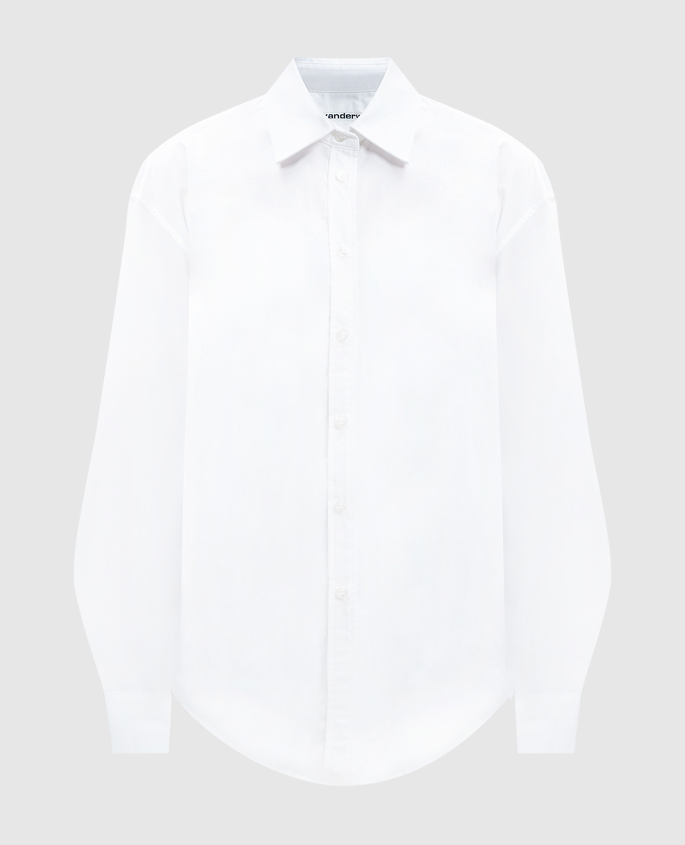 

White blouse with a double design with a black ribbed top Alexander Wang