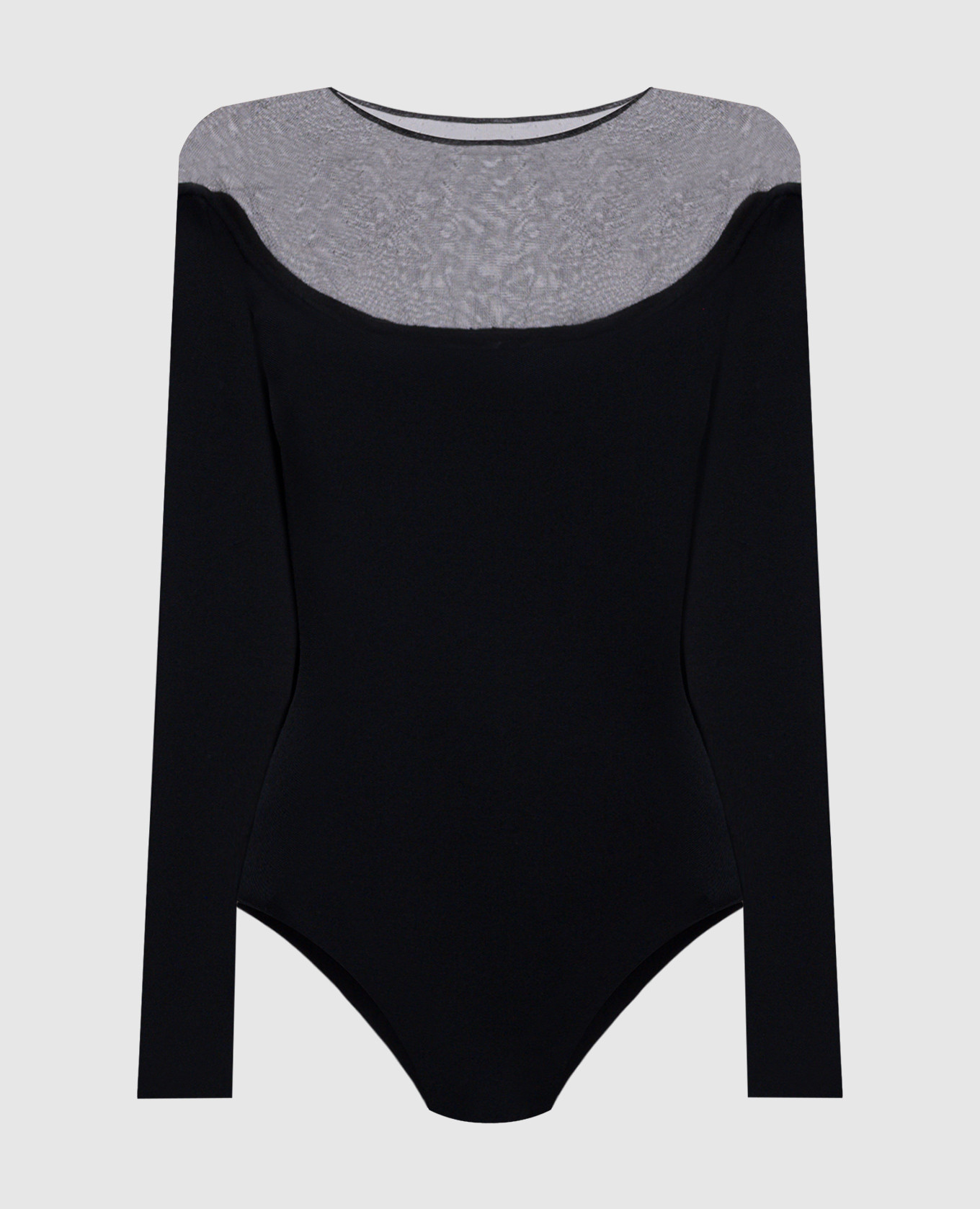 

Black bodysuit with transparent insert Thierry Mugler
