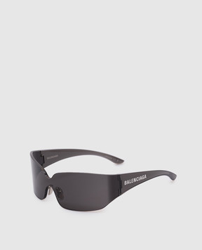 Balenciaga Black Mono Square Sunglasses 830307T0003m