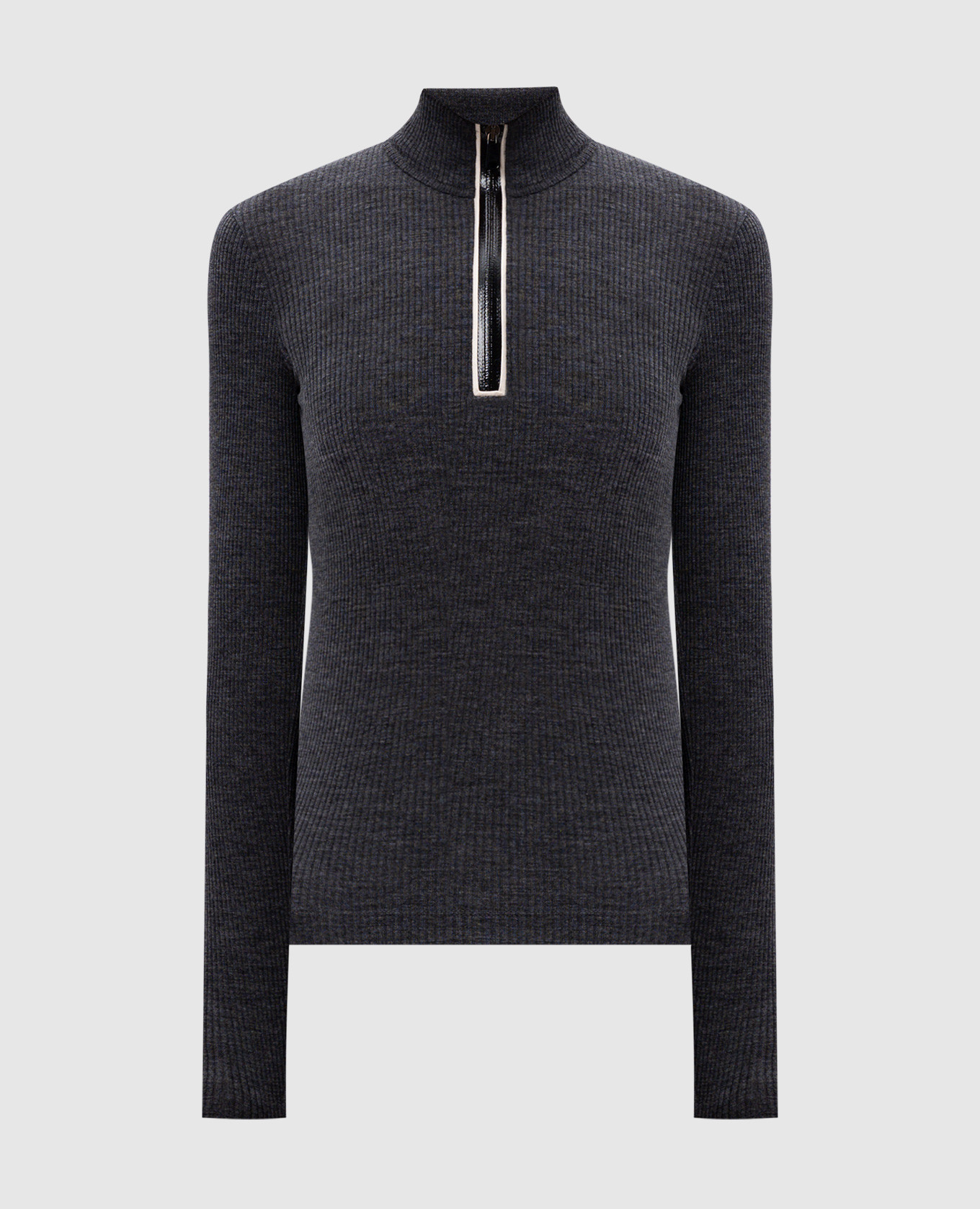 

Gray ribbed wool jumper Brunello Cucinelli, Grey