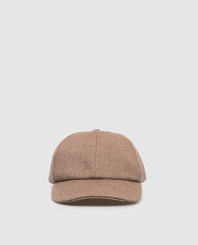 Sease Brown cashmere cap AC032TN373