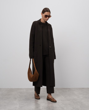 LISA YANG Brown Cashmere Heather Pants 202150