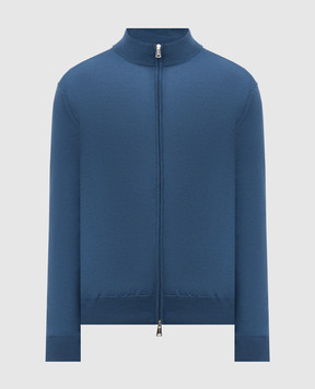 Cashmere&Whiskey Blue merino wool cardigan 97396