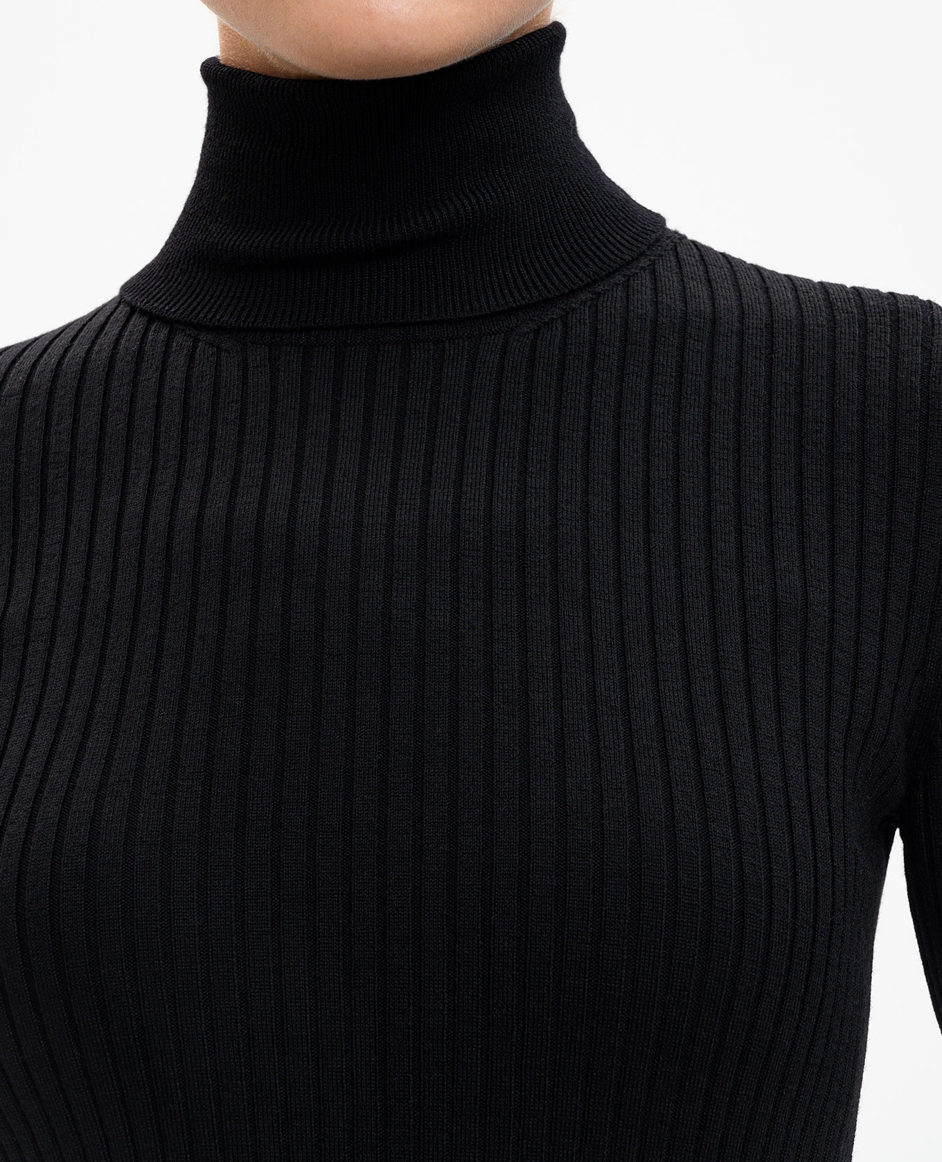 

Black ribbed turtleneck with wool Dolce&Gabbana