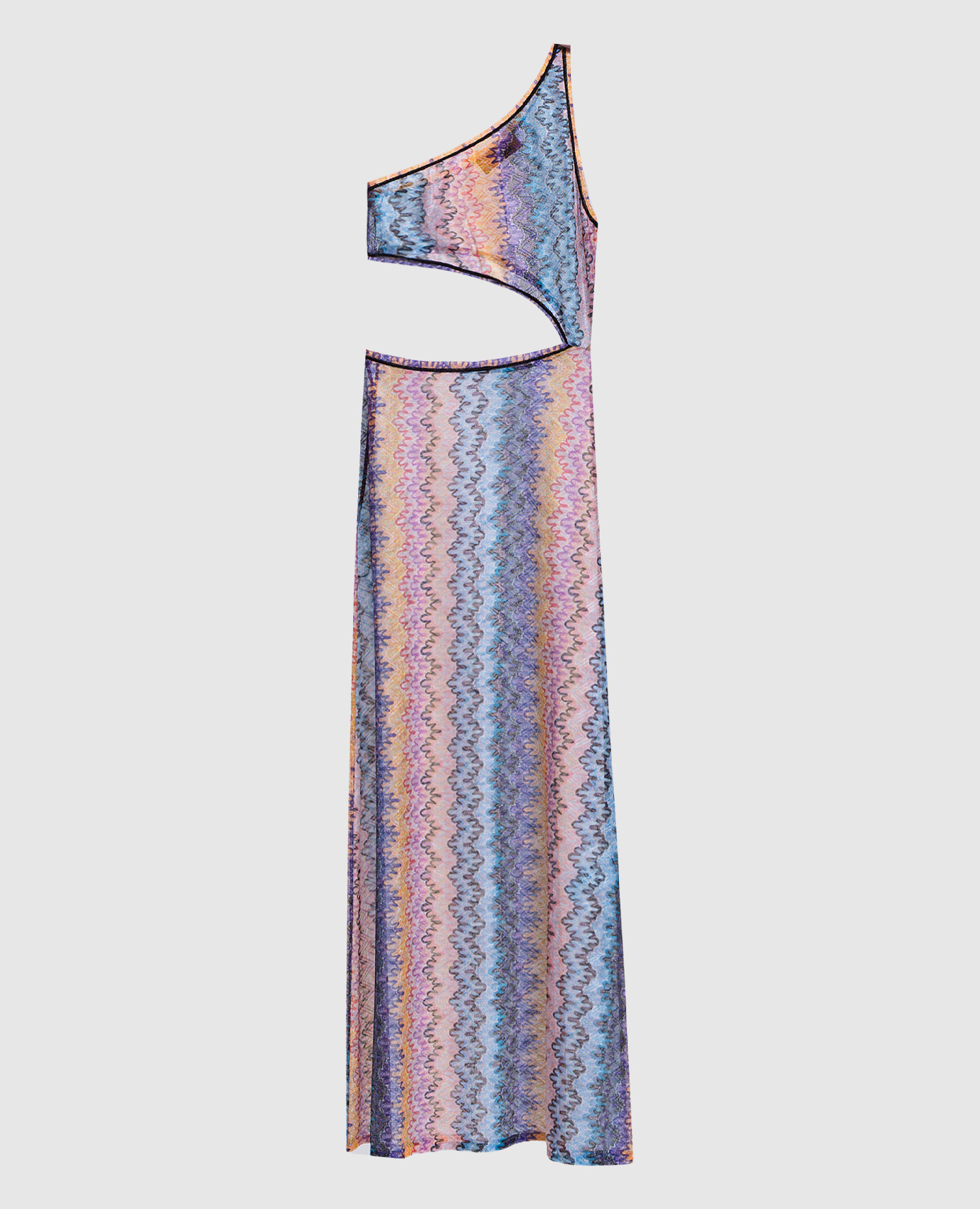 One-shoulder dress with a pattern Missoni