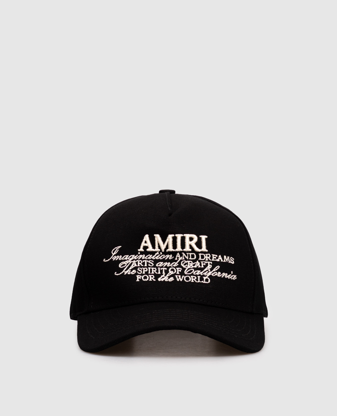 

Black SPIRIT cap with logo AMIRI