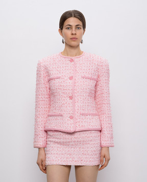 Rowen Rose Pink tweed jacket JCKRR402