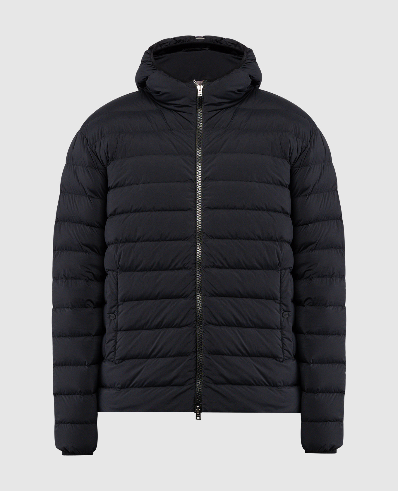 

Blue down jacket with logo Herno