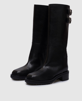 Jimmy Choo Black Brooklyn leather boots BROOKLYNKB50WLZ