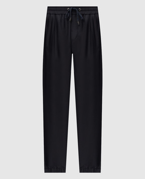 Peserico Blue joggers with wool R54175N00Z02588