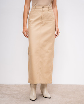 WARDROBE.NYC Beige midi skirt W2109R16