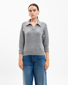 Khaite Herve grey cashmere sweater 9834650