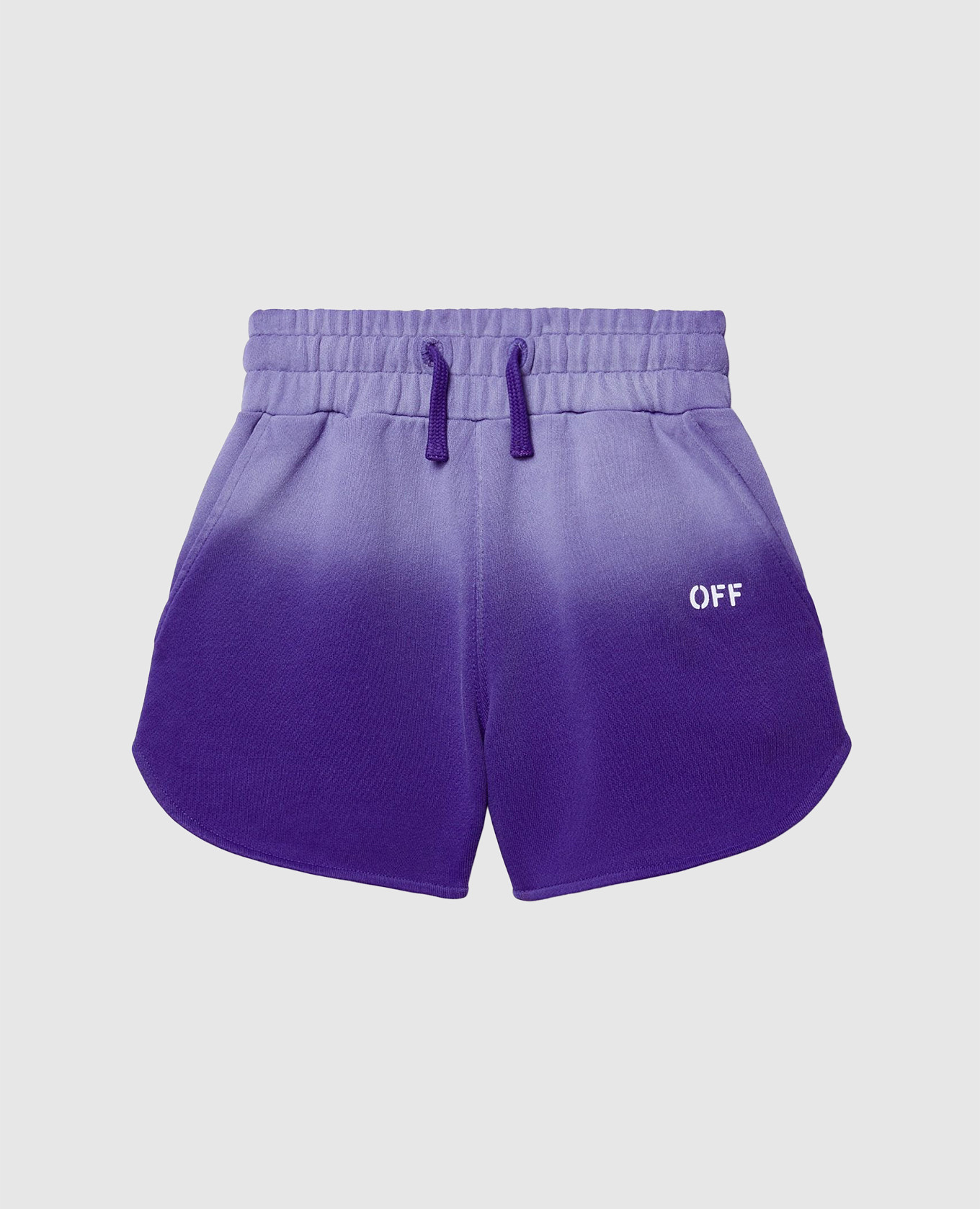 

Children's purple shorts with logo print Off-White, Violet